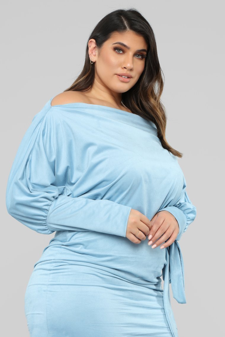 Our First Date Midi Dress - Blue - jameswhite001