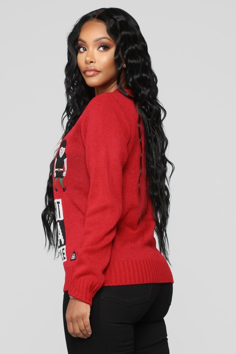 Outta North Pole Christmas Sweater - Red - jameswhite001