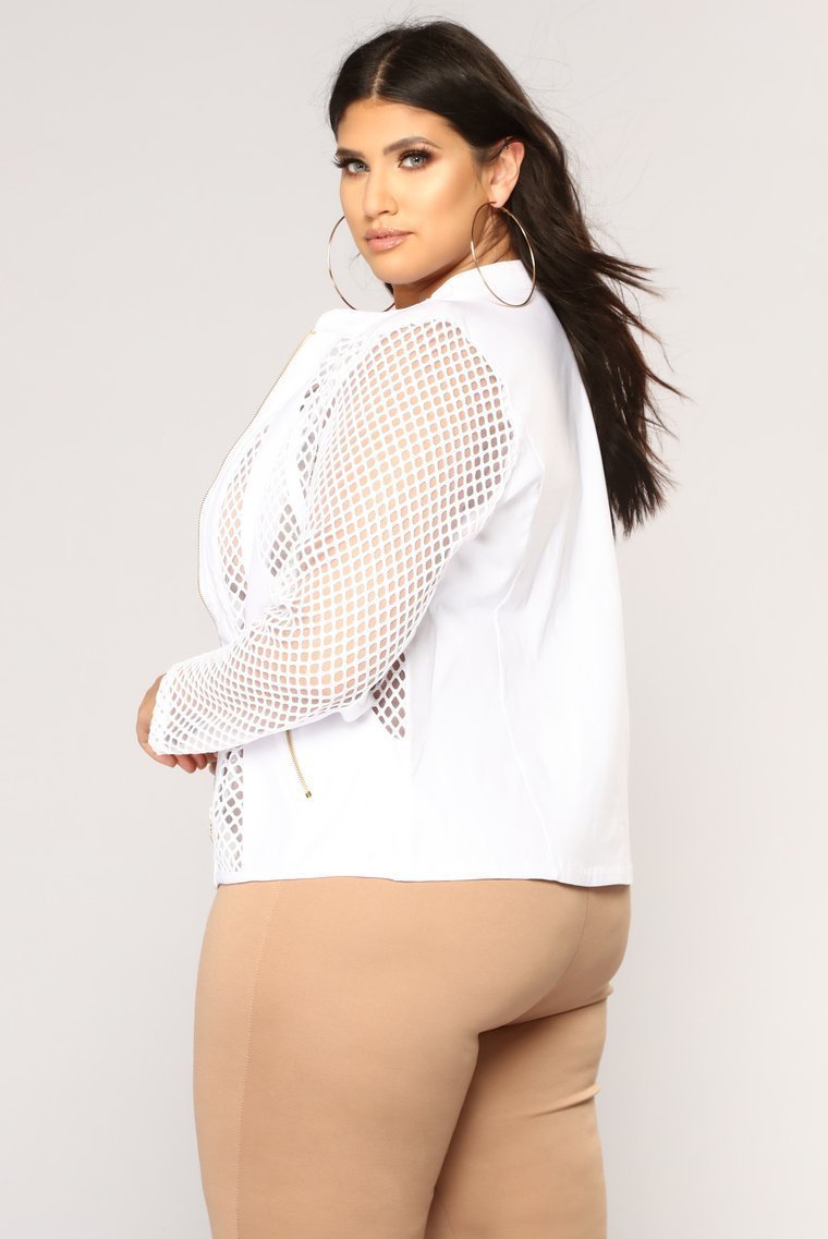 Pamela Jacket - White - jameswhite001