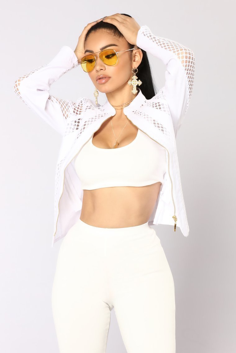 Pamela Jacket - White - jameswhite001