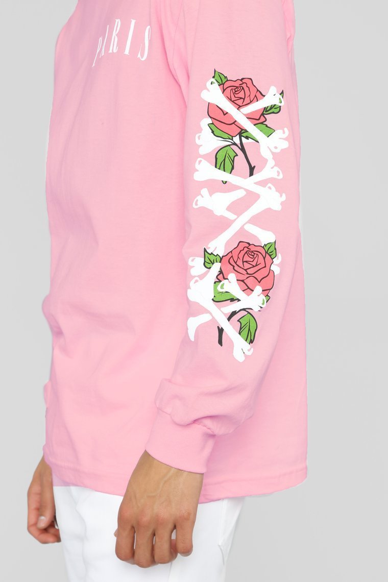 Paris Long Sleeve Tee - Pink/Combo - jameswhite001