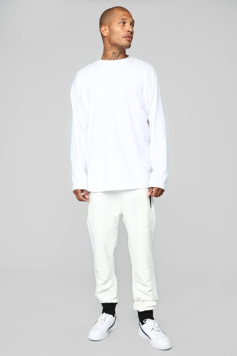 Penn Joggers - White - jameswhite001