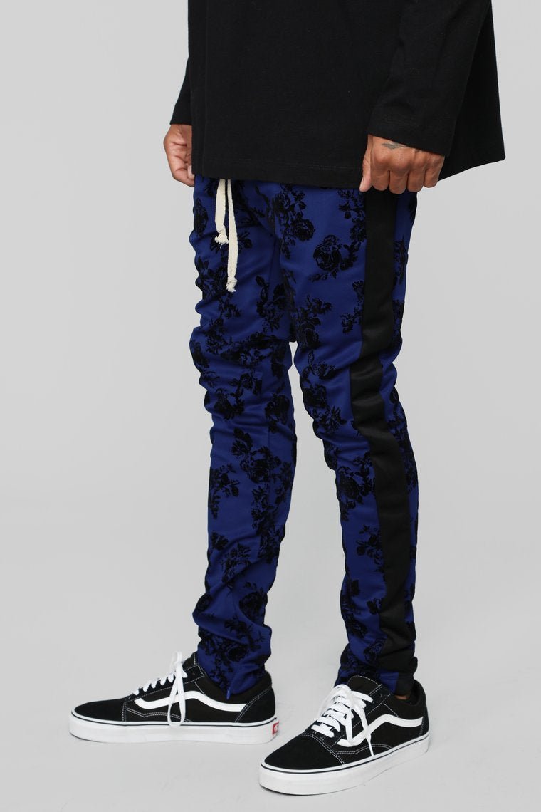 Petal To The Metal Track Pants - Blue - jameswhite001