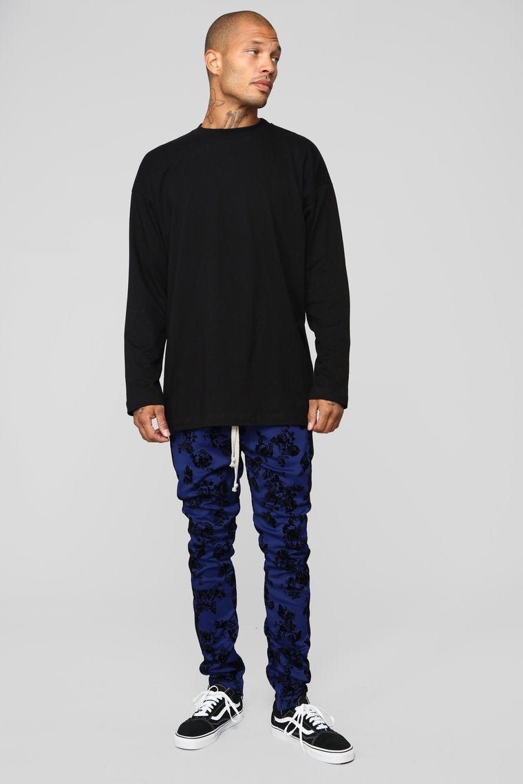 Petal To The Metal Track Pants - Blue - jameswhite001
