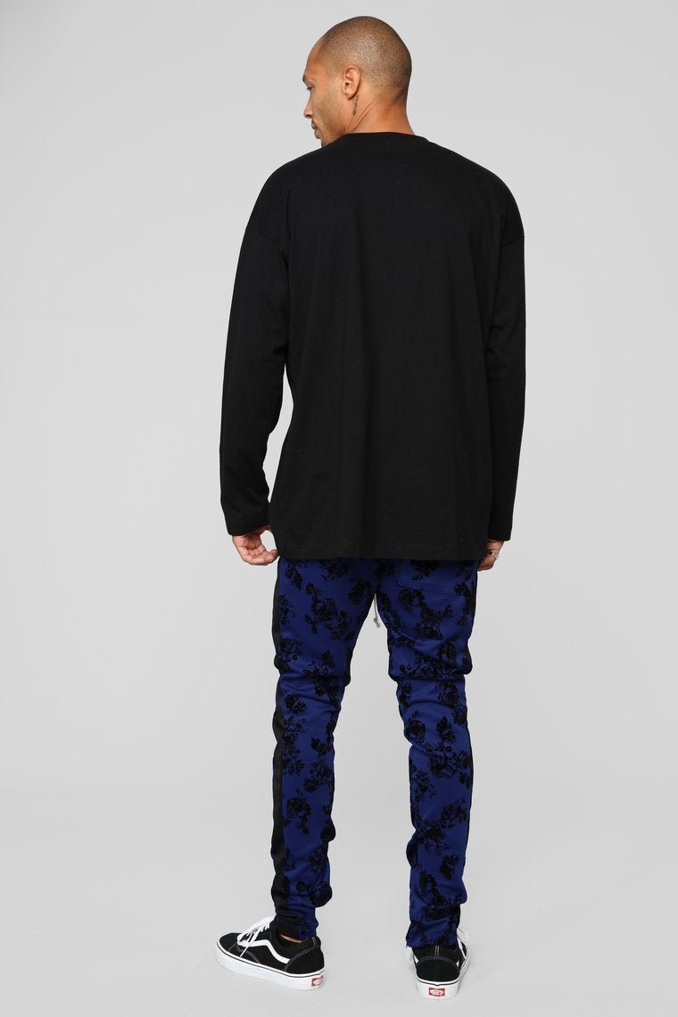 Petal To The Metal Track Pants - Blue - jameswhite001