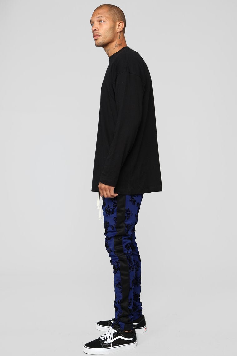 Petal To The Metal Track Pants - Blue - jameswhite001