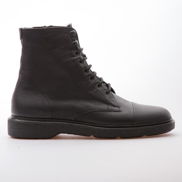 PHILIPPE - BLACK - CALF VINTAGE LEATHER - jameswhite001