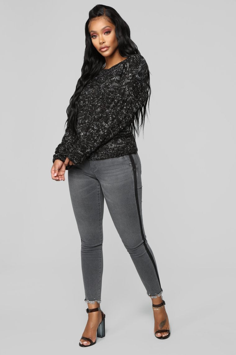 Pin Me Down High Rise Jeans - Grey - jameswhite001