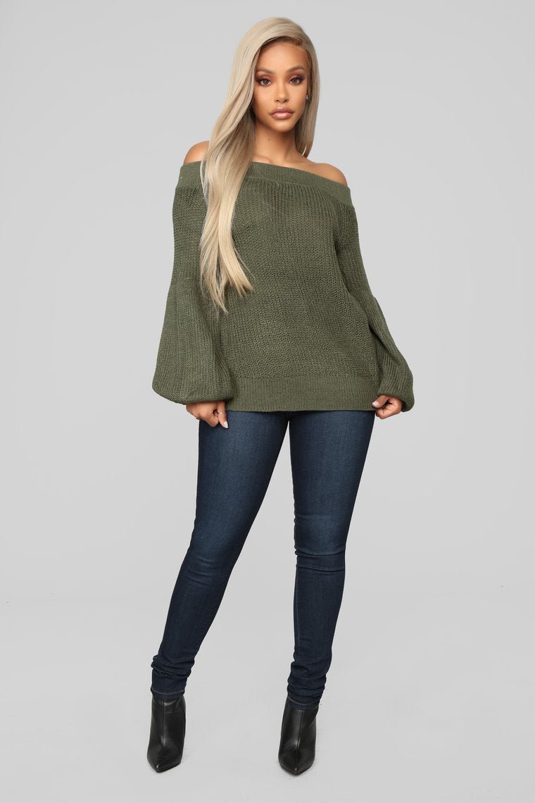 Please Explain Sweater - Olive - jameswhite001