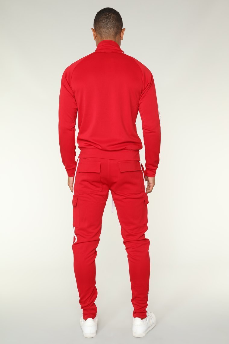 Post Track Jacket - Red/Combo - jameswhite001