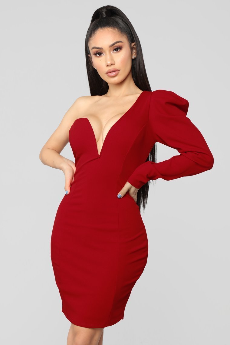 Power Moves Mini Dress - Red - jameswhite001