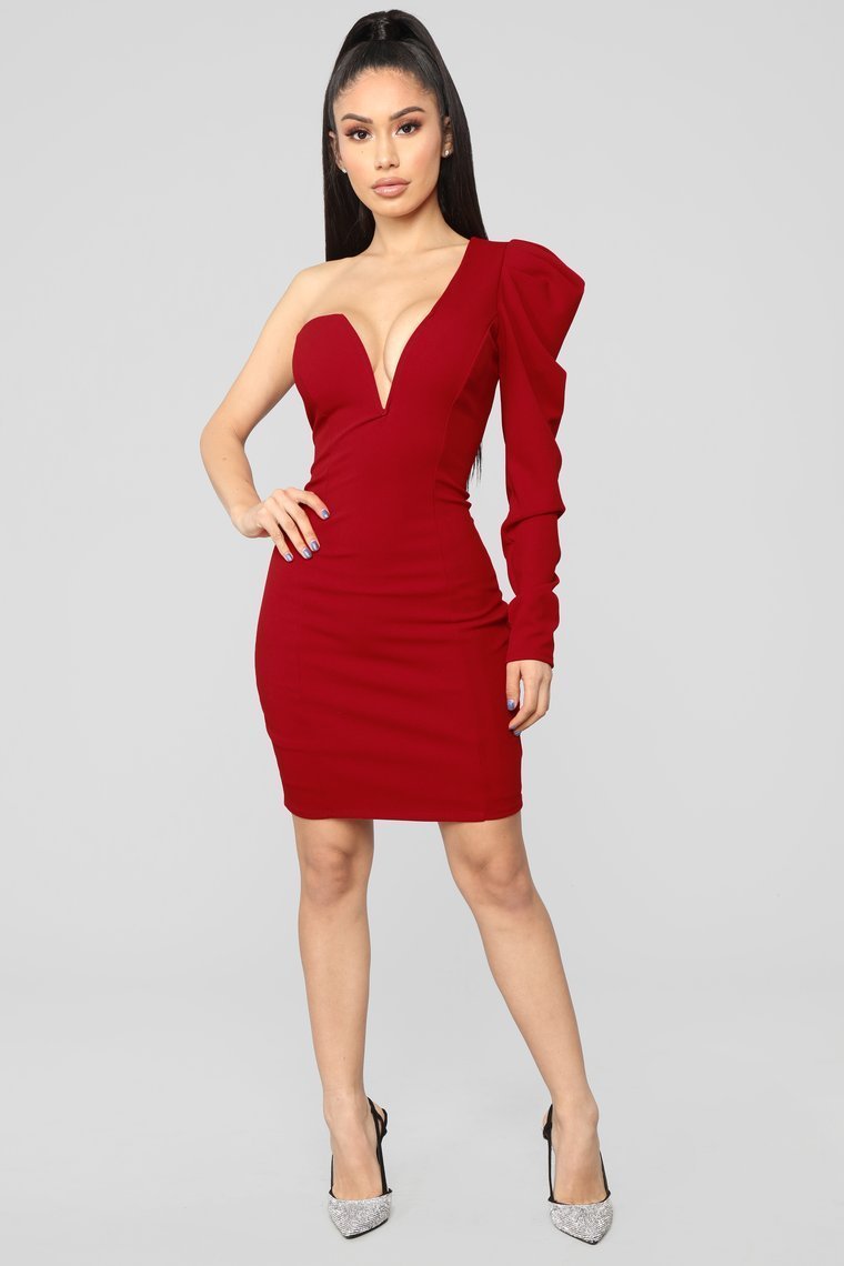 Power Moves Mini Dress - Red - jameswhite001