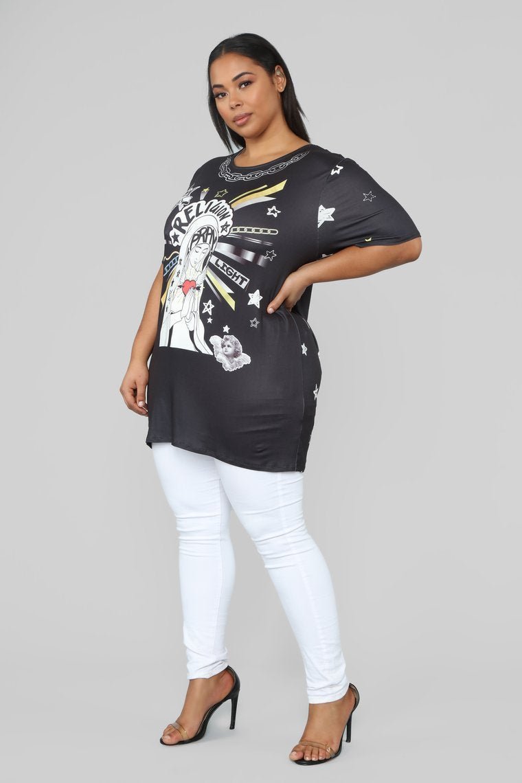 Praying For You Top - Black - jameswhite001