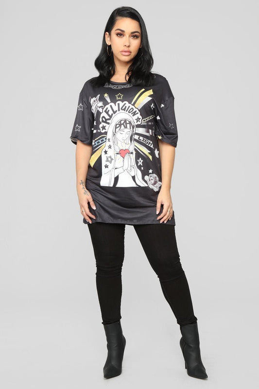 Praying For You Top - Black - jameswhite001