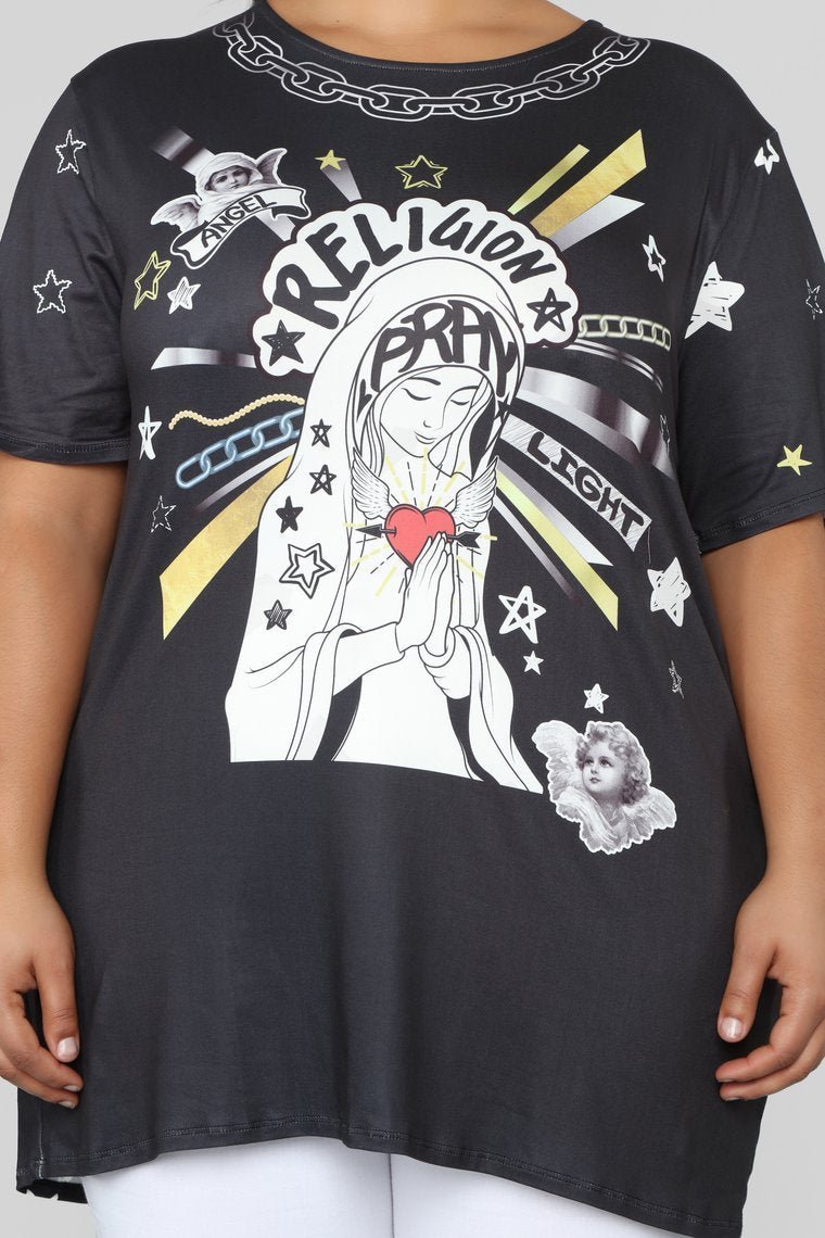 Praying For You Top - Black - jameswhite001