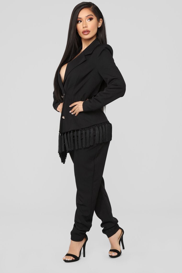 Professional Trendsetter Blazer Set - Black - jameswhite001