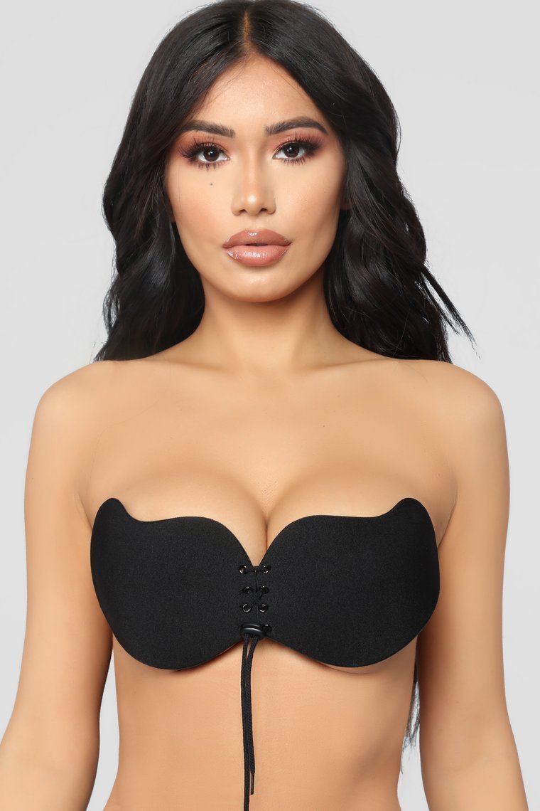 Pull Me Close Invisible Bra - Black - jameswhite001