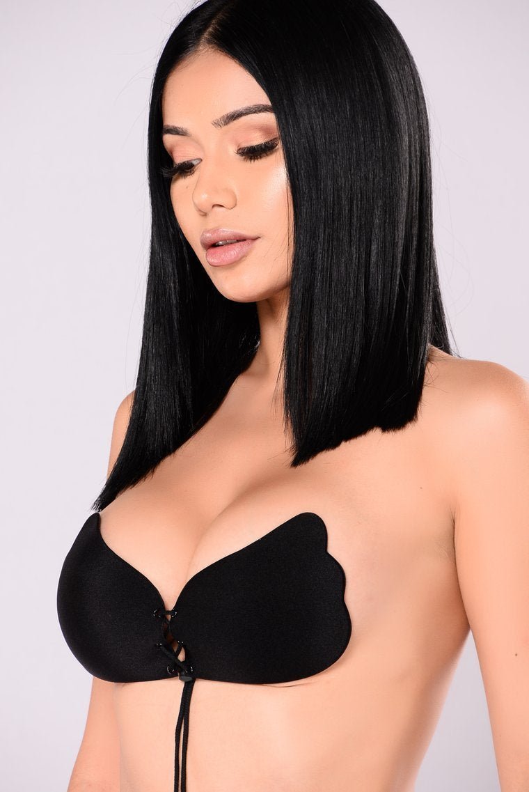 Pull Them Close Invisible Bra - Black - jameswhite001