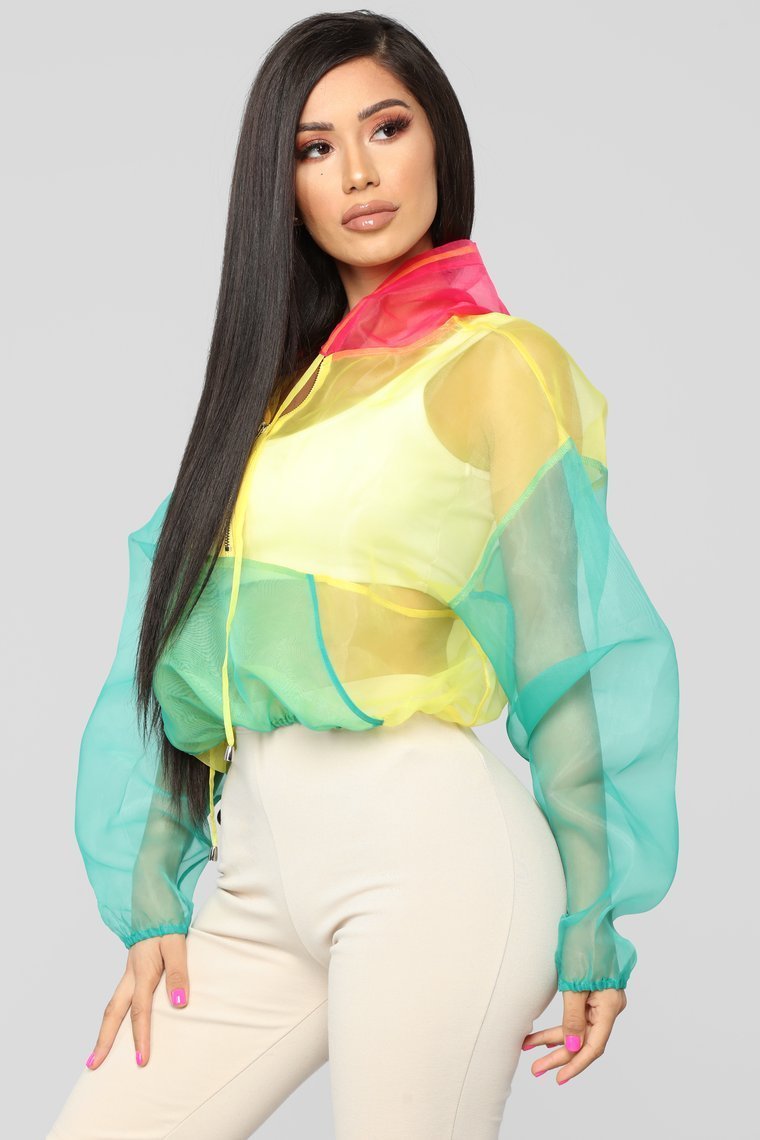 Rainbow Love Jacket - Yellow/Combo - jameswhite001