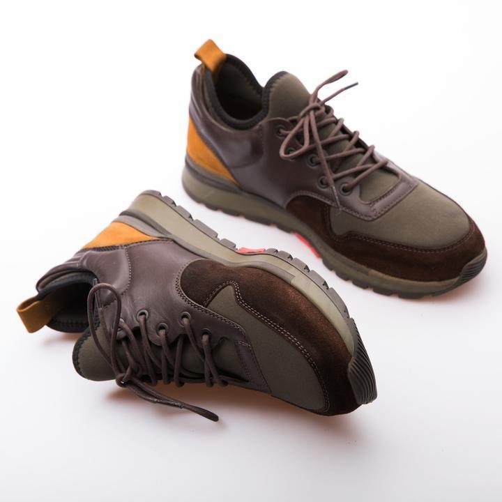 RALPH - KHAKI & BROWN - NEOPRENE & LEATHER - jameswhite001