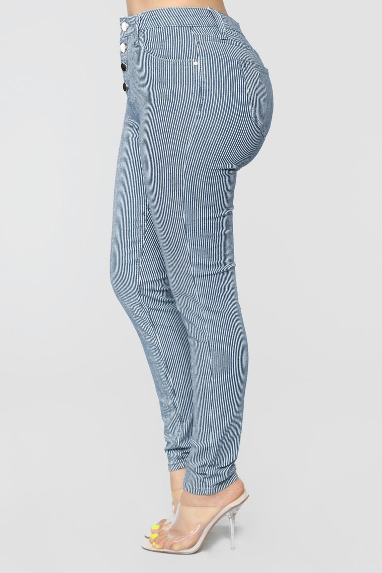 Read Between The Lines High Rise Jeans - Dark Denim - jameswhite001