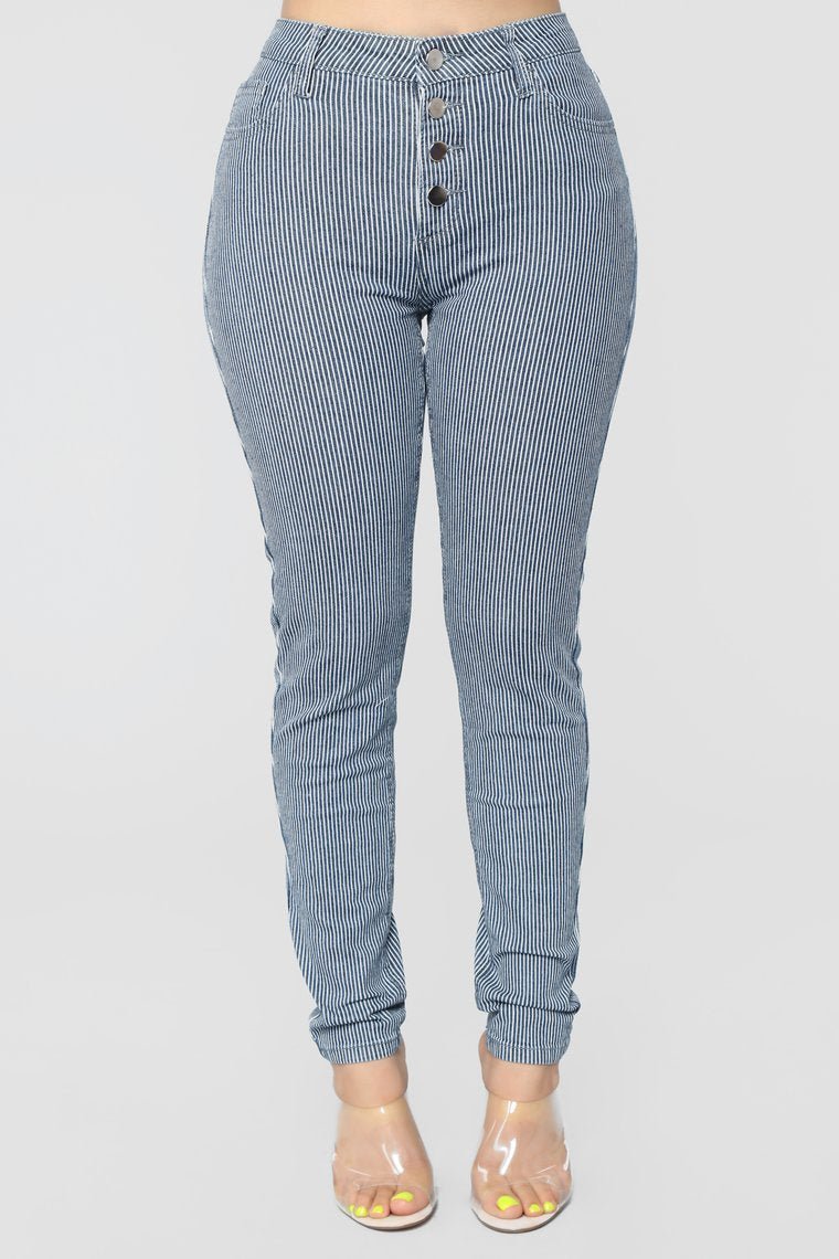 Read Between The Lines High Rise Jeans - Dark Denim - jameswhite001
