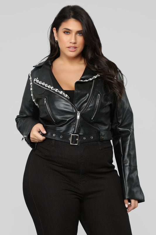 Rhinestone Affair Jacket - Black - jameswhite001