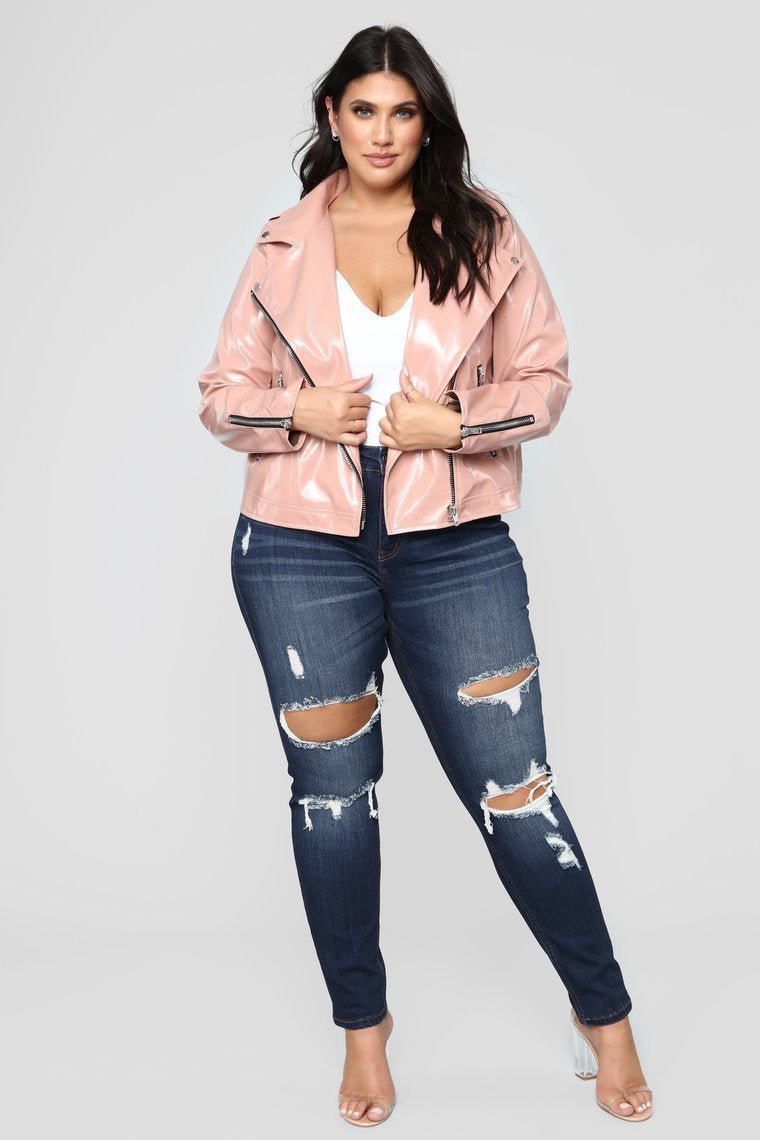Ride Or Die Moto Jacket - Rose - jameswhite001