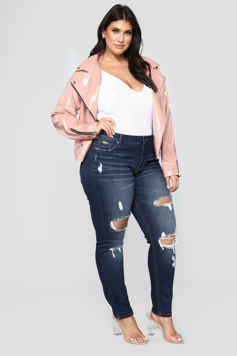 Ride Or Die Moto Jacket - Rose - jameswhite001