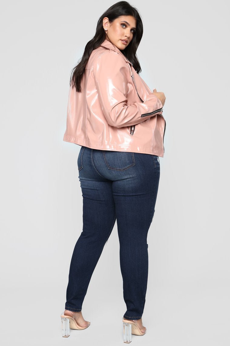 Ride Or Die Moto Jacket - Rose - jameswhite001