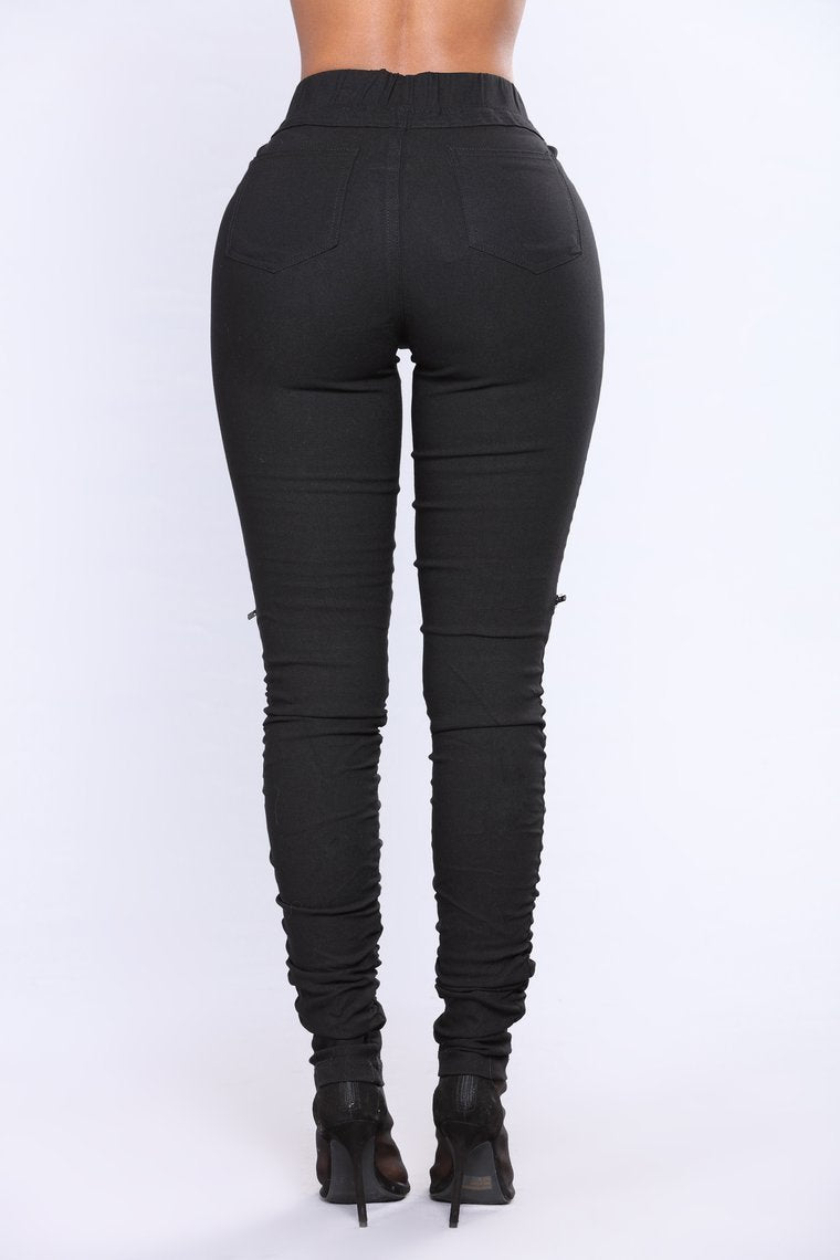 Ride Or Die Moto Jogger Pants - Black - jameswhite001