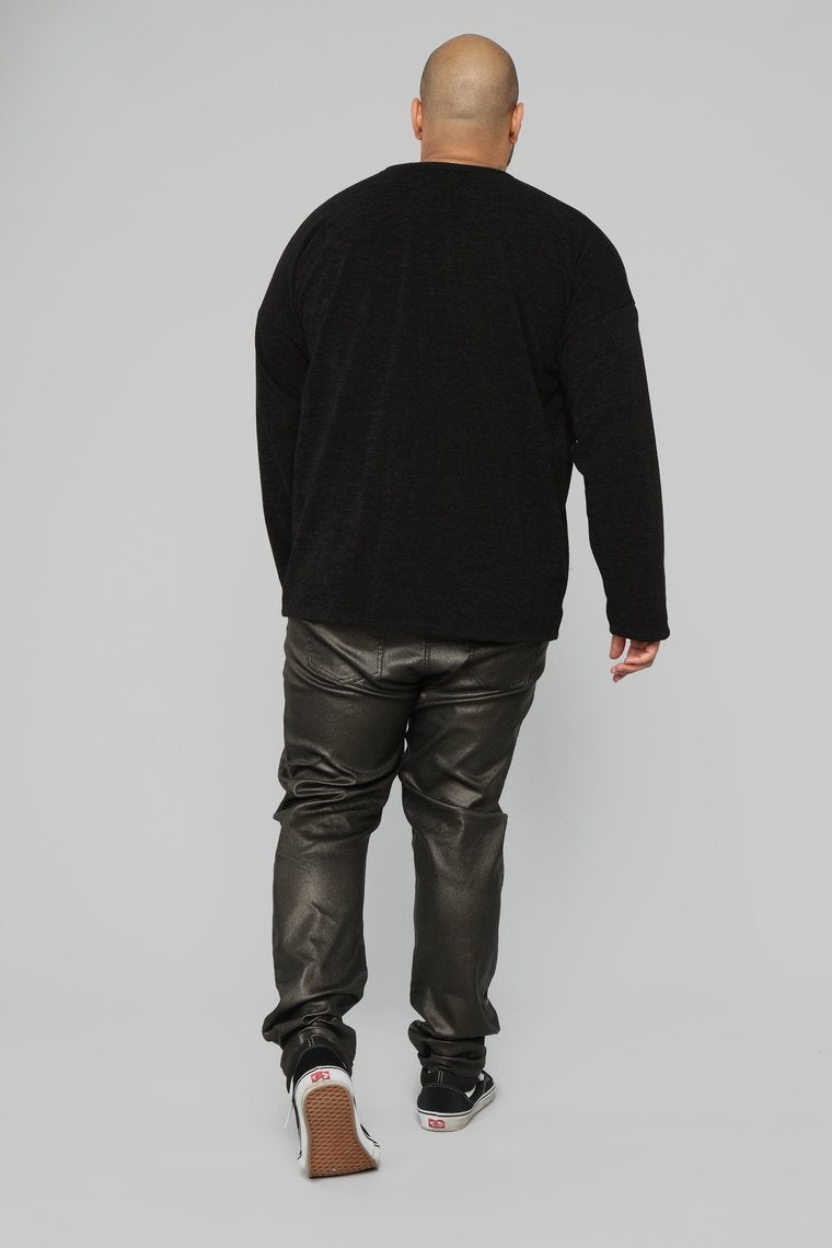 Rigel Glitter Skinny Jeans - Black/Gold - jameswhite001