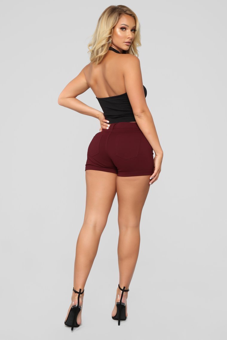 Riley Shorts - Burgundy - jameswhite001