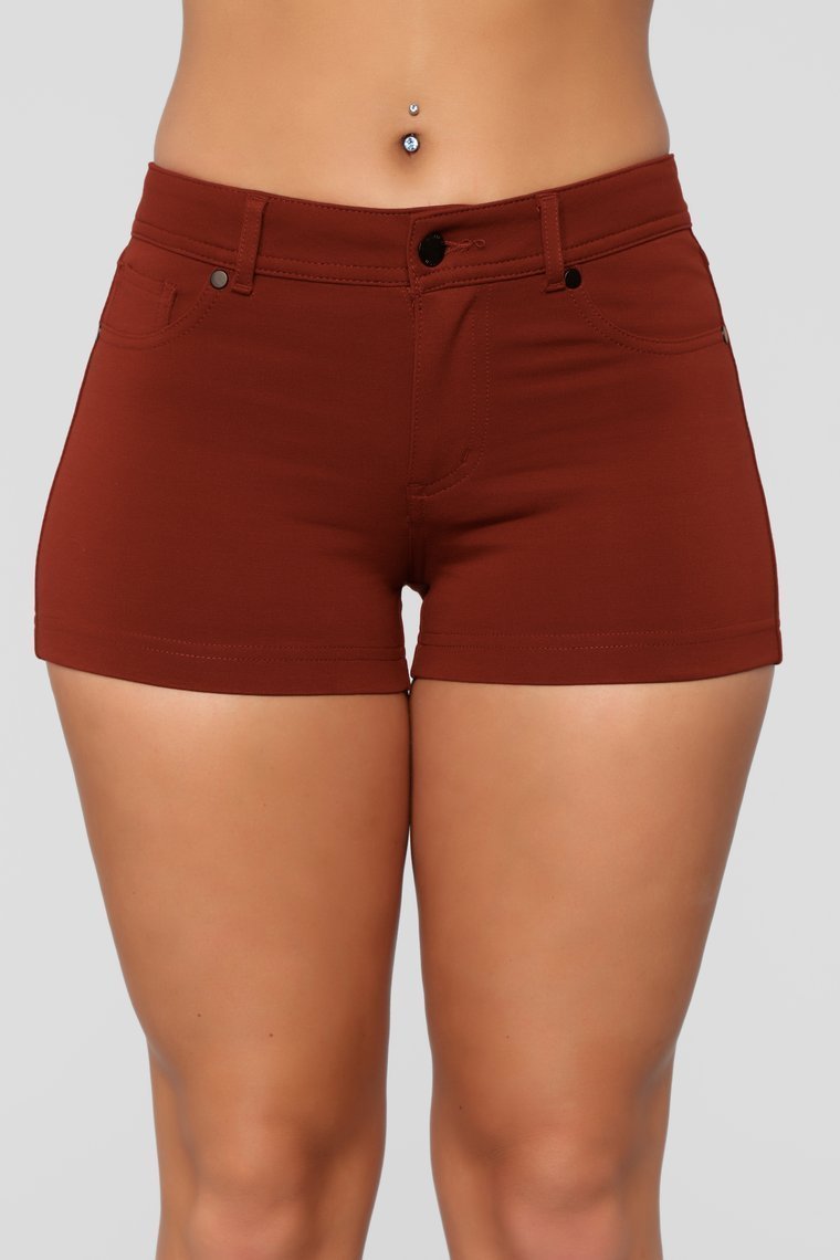 Riley Shorts - Rust - jameswhite001