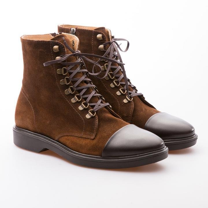 RODRIGO - TOBACCO & BROWN - WAXY SUEDE & CALF LEATHER - jameswhite001