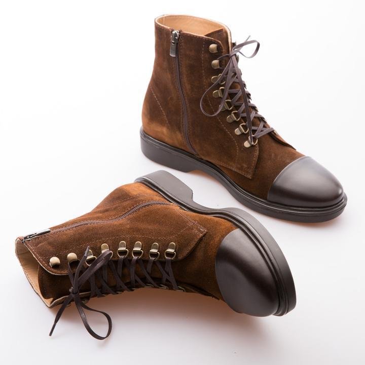 RODRIGO - TOBACCO & BROWN - WAXY SUEDE & CALF LEATHER - jameswhite001