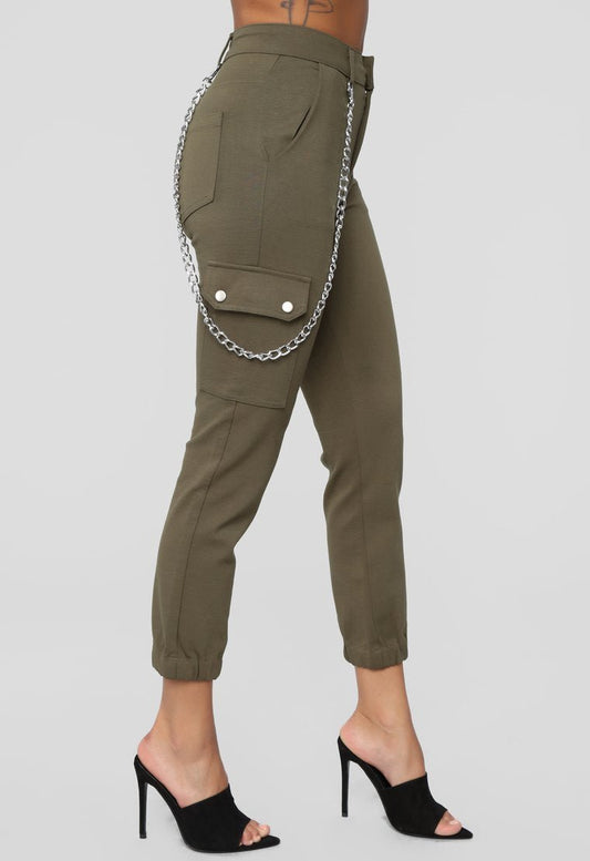 Rowan Ponte Joggers - Olive - jameswhite001