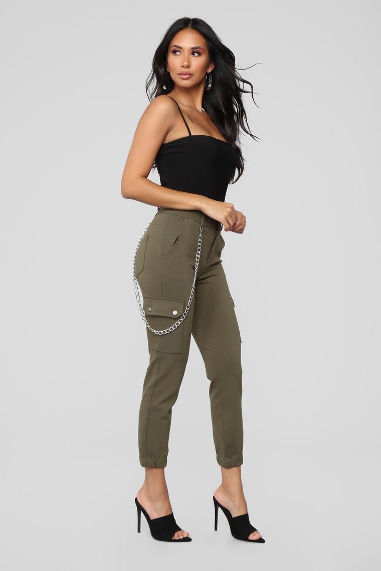 Rowan Ponte Joggers - Olive - jameswhite001