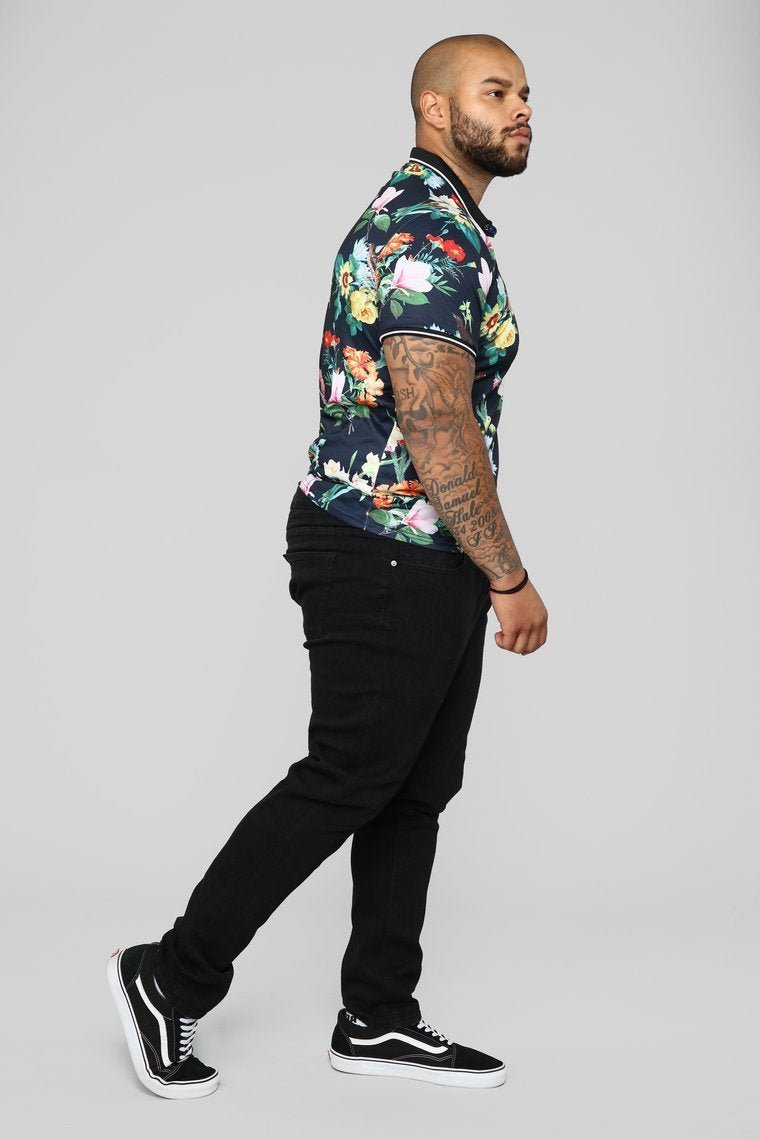 Saabat Short Sleeve Polo - Navy/Combo - jameswhite001