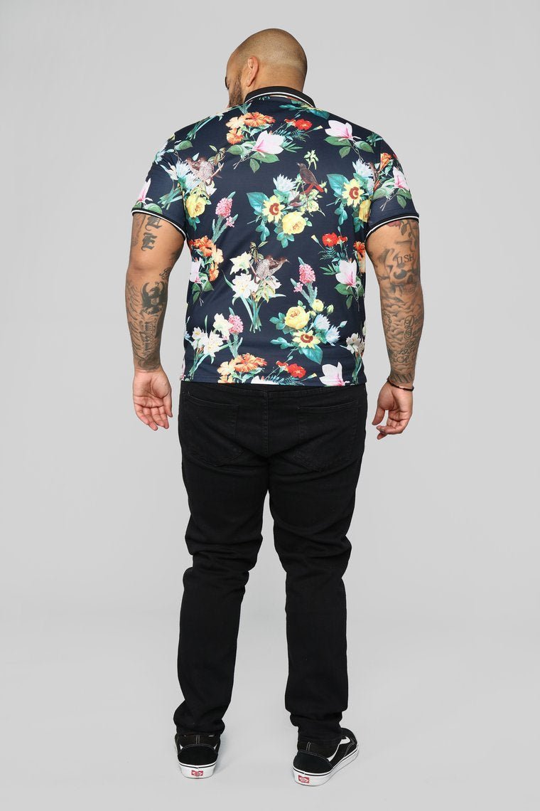 Saabat Short Sleeve Polo - Navy/Combo - jameswhite001