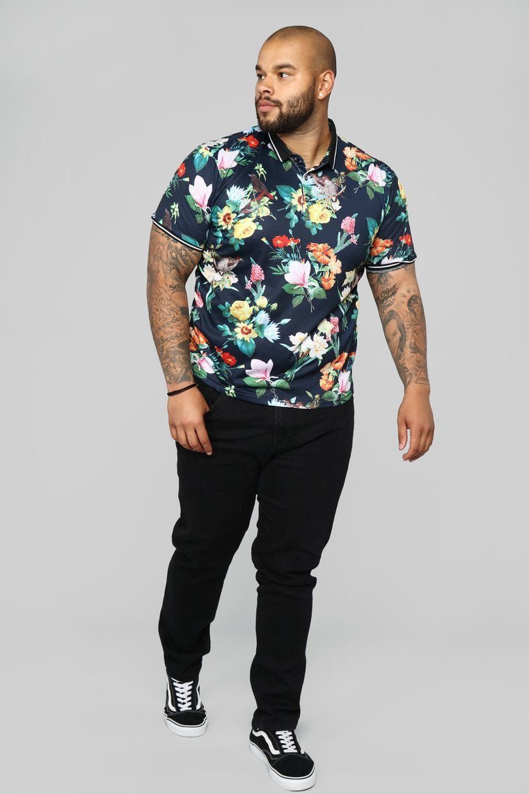 Saabat Short Sleeve Polo - Navy/Combo - jameswhite001