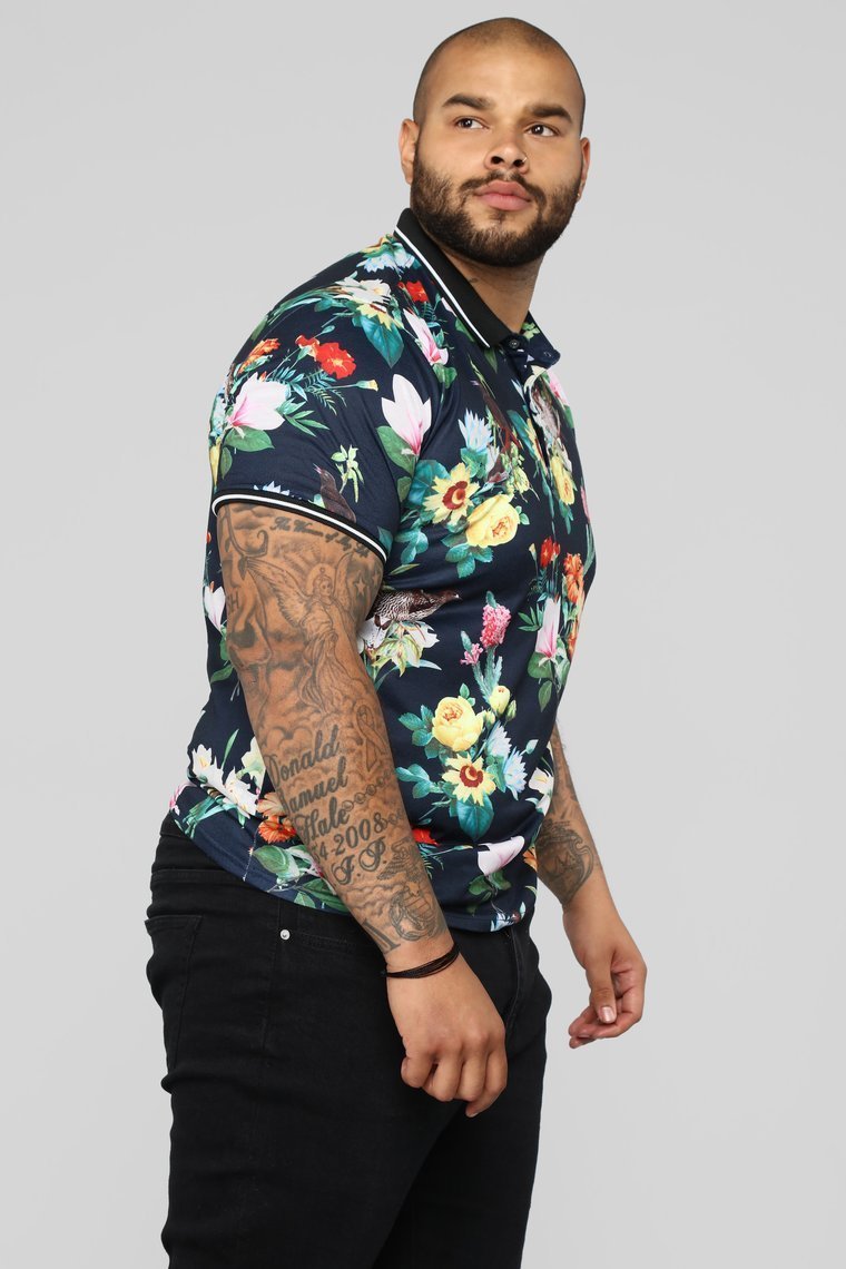 Saabat Short Sleeve Polo - Navy/Combo - jameswhite001