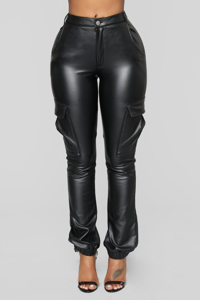 Sassy Spice Cargo Pants - Black - jameswhite001