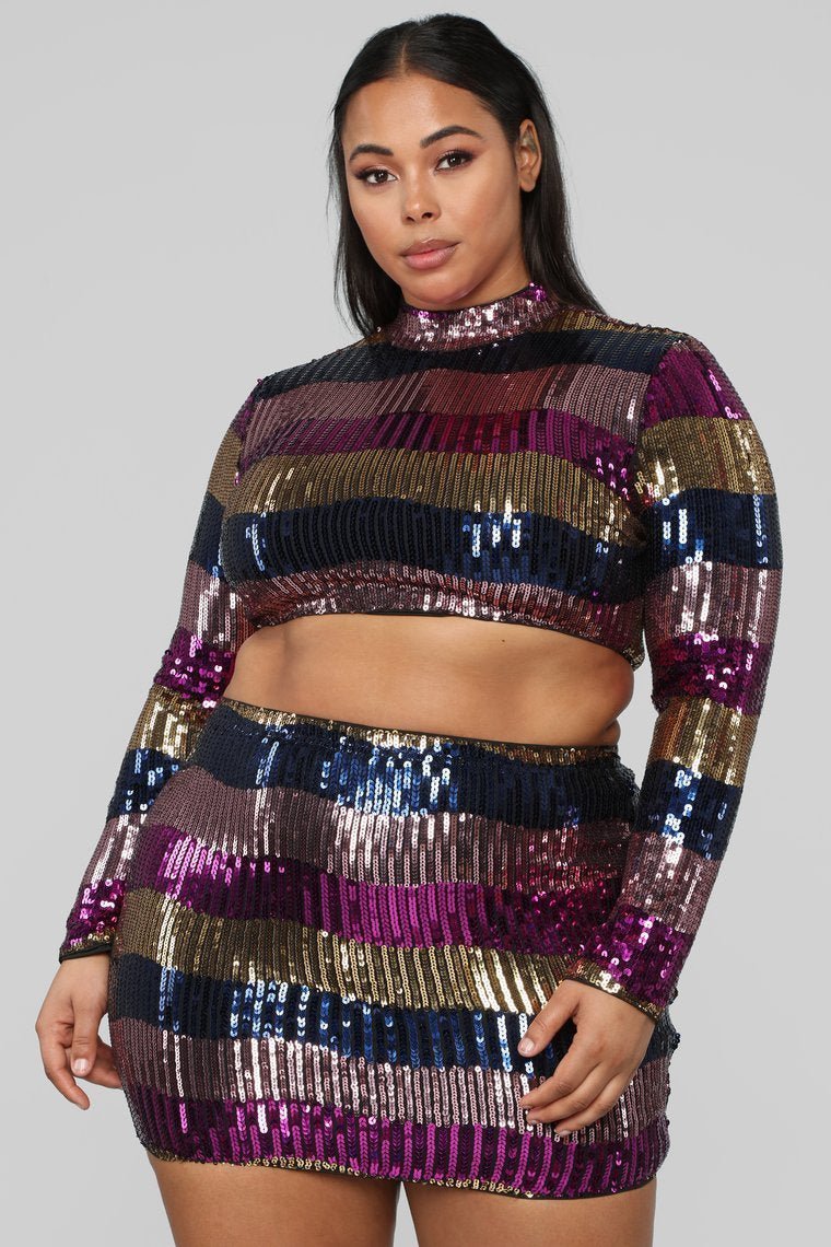 Saturday Night Glam Sequin Set - MultiColor - jameswhite001