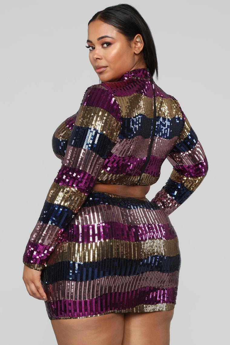 Saturday Night Glam Sequin Set - MultiColor - jameswhite001