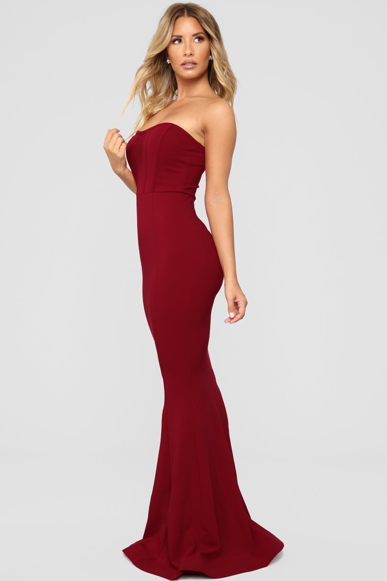 Save Me A Dance Dress - Dark Red - jameswhite001