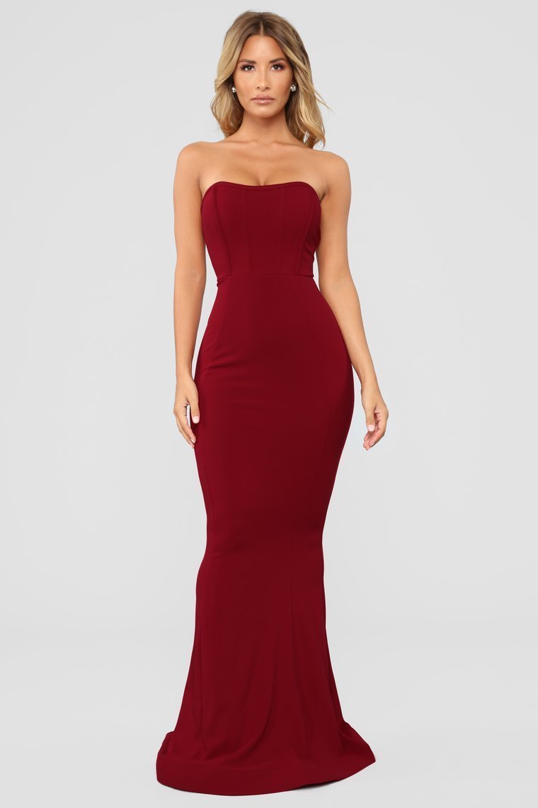 Save Me A Dance Dress - Dark Red - jameswhite001
