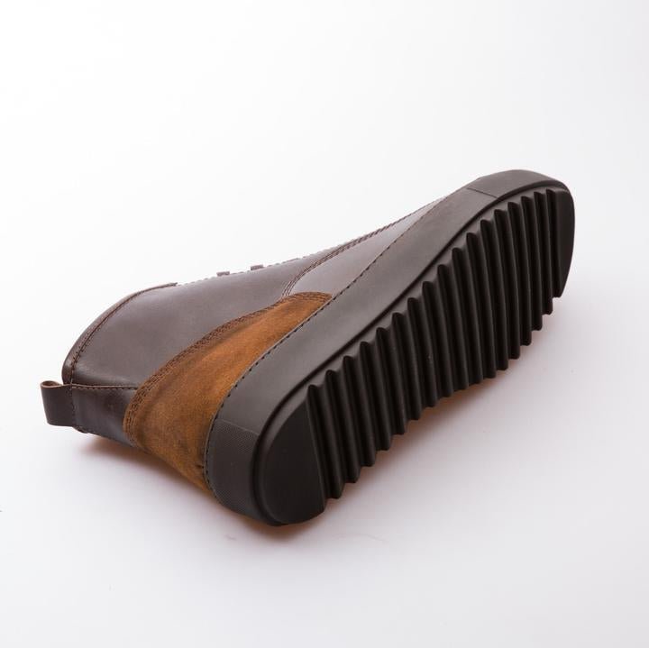 SEAN - BROWN & TOBACCO - CALF VINTAGE LEATHER & SUEDE - jameswhite001