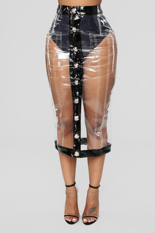 Seattle Days Skirt - Black/Clear - jameswhite001