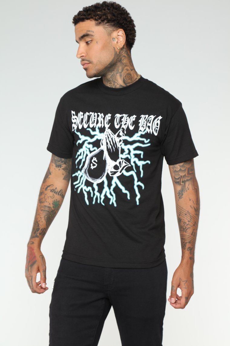 Secure The Bag Tee - Black - jameswhite001